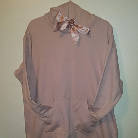 Just be...Oversized Blush Pink Pull-over Hoodie 2X - Picture 1 of 6